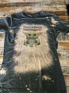 Dutch Bros Tee with Baby Yoda Graphic